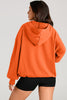 Pocketed Half Zip Long Sleeve Hoodie