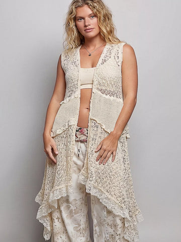 Umgee Floral Flutter Sleeve Tiered Dress