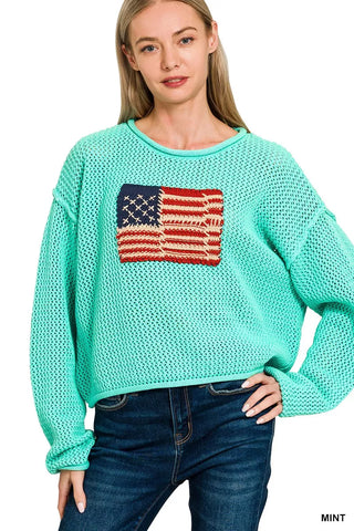 Deep Thoughts Striped Loose Knit Top