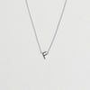 Initial Necklace Silver