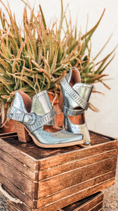 Fiona Ankle Boot in Silver