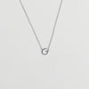 Initial Necklace Silver