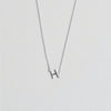 Initial Necklace Silver