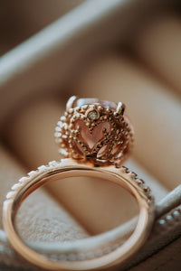 Izzie Champagne Morganite Rose Gold Ring