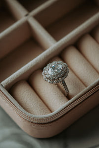 Eloise Oval Sterling Silver Engagement Ring