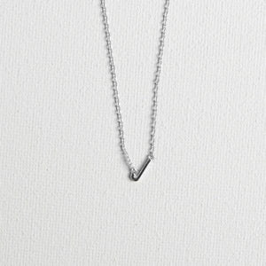 Initial Necklace Silver