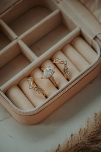 Janece 3PC Champagne Gold Ring Set