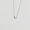 Initial Necklace Silver