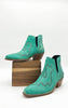 Kickin' Booties in Turquoise Suede