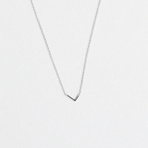 Initial Necklace Silver