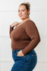 Bring in the Basics Seamless Reversible V-Neck Coffee