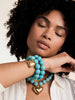 Luck and Love Turquoise Heart Bracelet Set
