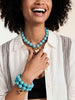Luck and Love Turquoise Heart Bracelet Set