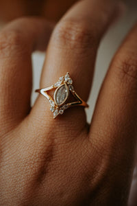 Lilou Marquise Cut Rose Gold Ring
