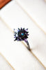Devon Purple Amethyst Black Ring