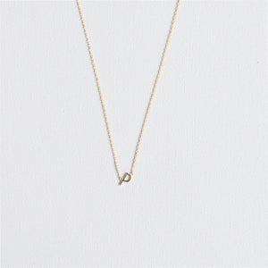 Initial Necklace In Gold