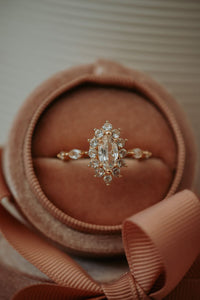 Ethel Marquise Cut Rose Gold Ring