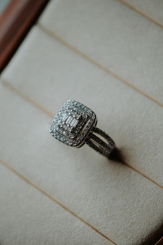 Inlaid Zircon 925 Sterling Silver Ring