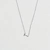 Initial Necklace Silver