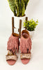 True Fringe Wedge in Blush