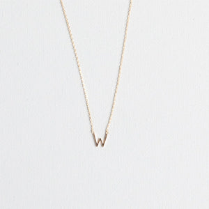 Initial Necklace In Gold