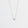 Initial Necklace Silver