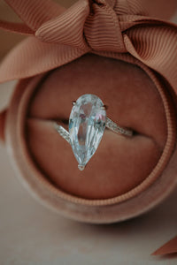 Seraphina Pear Cut Silver Ring