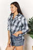 Plaid Dropped Shoulder Shirt