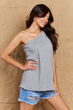 In My Groove One Shoulder Loose Top