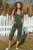 Scoop Neck Sleeveless Jumpsuit with Pockets