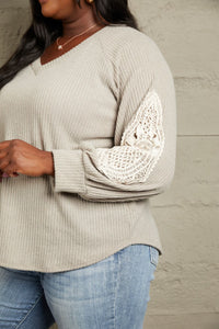 Lace Patch Detail Sweater