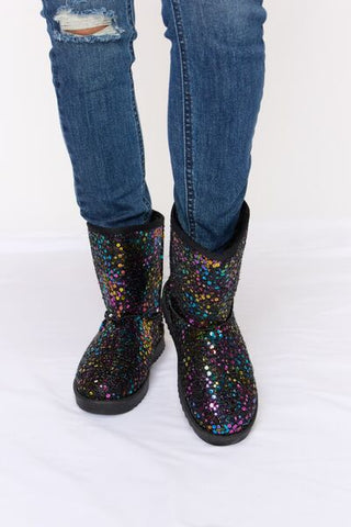 Rhinestone Pointed  Boots
