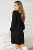 Scoop Neck Empire Waist Long Sleeve Magic Dress