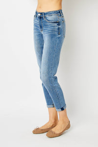 Judy Blue Full Size Cuffed Slim Jeans