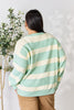 Sew In Love Contrast Striped Round Neck Sweater