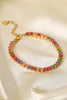 18K Gold Plated Multicolored Zircon Bracelet