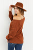 Only the Best Rolled Edge V-Neck Sweater ESB