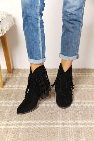 Forever Link Furry Chunky Thermal Ankle Boots