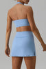 Halter Neck Tank and Slit Skirt Active Set