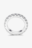 Adored 2.3 Carat Moissanite 925 Sterling Silver Eternity Ring