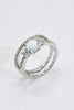 925 Sterling Silver Opal Split Shank Ring