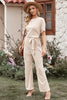 Full Size Tie Waist Straight Leg Jumpsuit