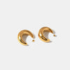 18K Gold-Plated Moon Crescent Earrings