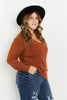 Only the Best Rolled Edge V-Neck Sweater ESB