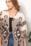 Cardigan with Aztec Pattern