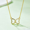 Moissanite 925 Sterling Sliver Heart Bow Necklace