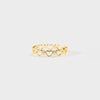 Heart Shape 18K Gold-Plated Ring
