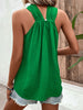 Ruched Grecian Sleeveless Blouse
