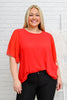 Best Of My Love Short Sleeve Blouse In Red