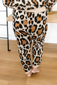 Chasing Sleep Lounge Set Joggers in Leopard